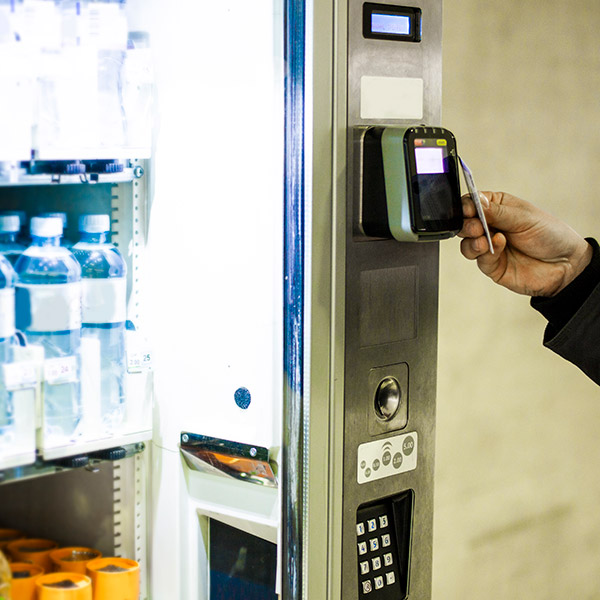 credit card payment on vending machine